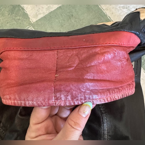 Mauritius Black Scatter Star Leather Jacket Size 8 - Picture 13 of 16